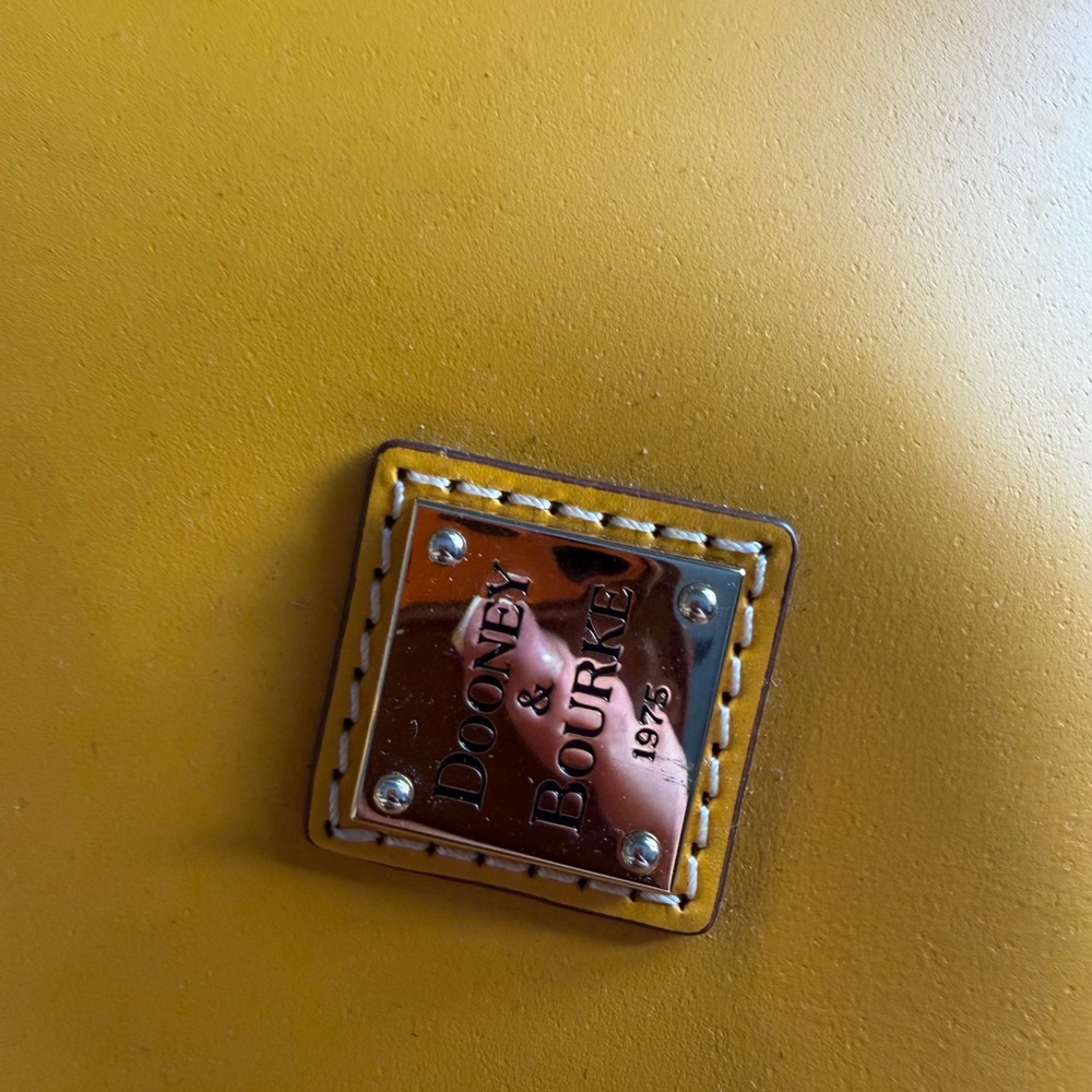 Dooney & Bourke large yellow bag. - Picture 5 of 5